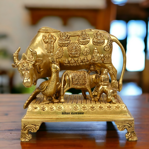 Brass Cow Statue