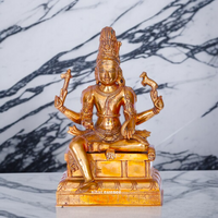 Panchaloha Shiva and Parvati Statue