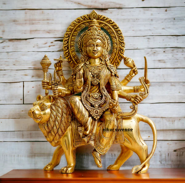 Brass Durga Idol