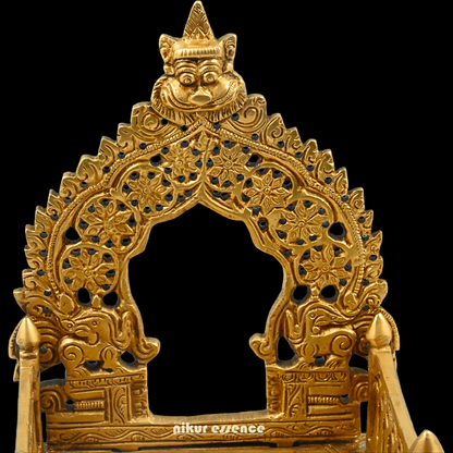 Buy Bhagwan Palki Chowki in brass, 8 Inches Handcrafted Hindu Deity Processional Seat