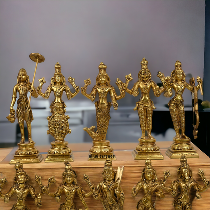 Big size Brass Vishnu Dashavatar idols set Idols Nikuressence