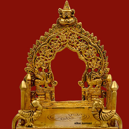 Buy Brass Bhagwan chowki by Nikur Essence - 8 Inch Idols Nikuressence