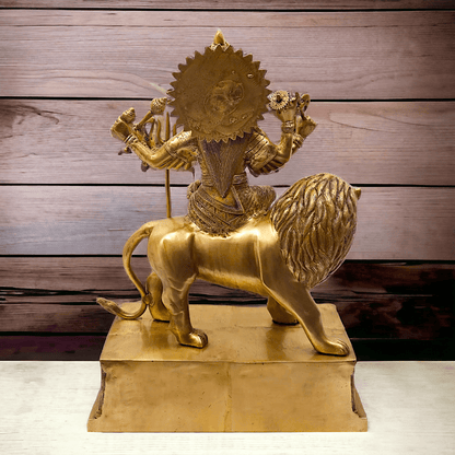 Brass Bengali Durga Maa Idol for Temples- nikur essence