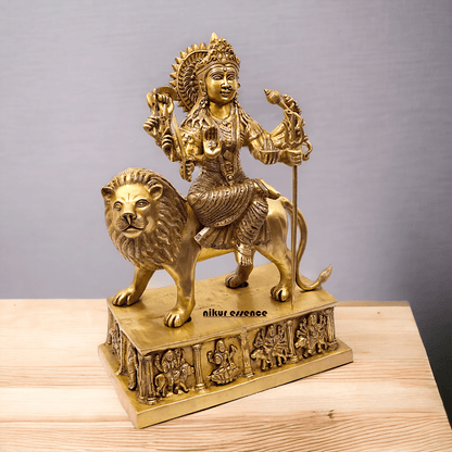 Brass Bengali Durga Maa Idol for Temples- nikur essence