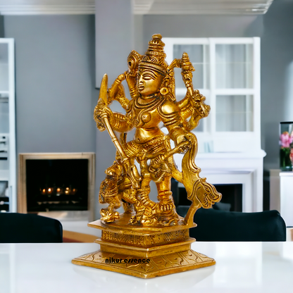 Buy Brass Durga Statue Exquisite Craftsmanship and Spiritual Elegance ,Nikur Essence