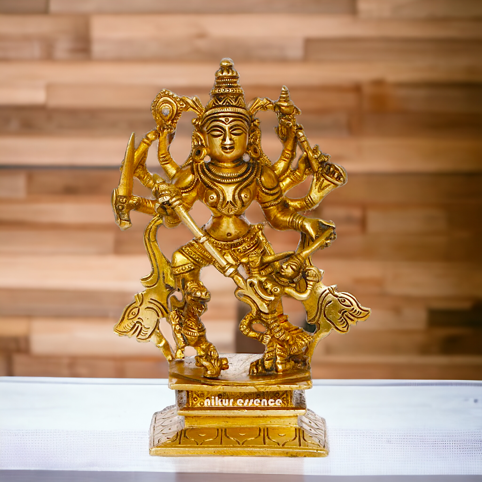 Buy Brass Durga Statue Exquisite Craftsmanship and Spiritual Elegance ,Nikur Essence