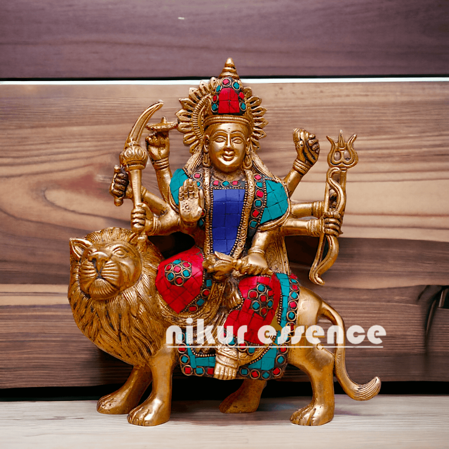 Brass Durga Maa Statue - 10 Inch