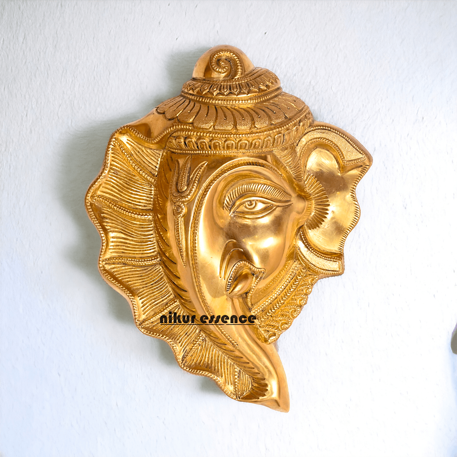 Online buy Brass Ganesha Mask Wall Hanging