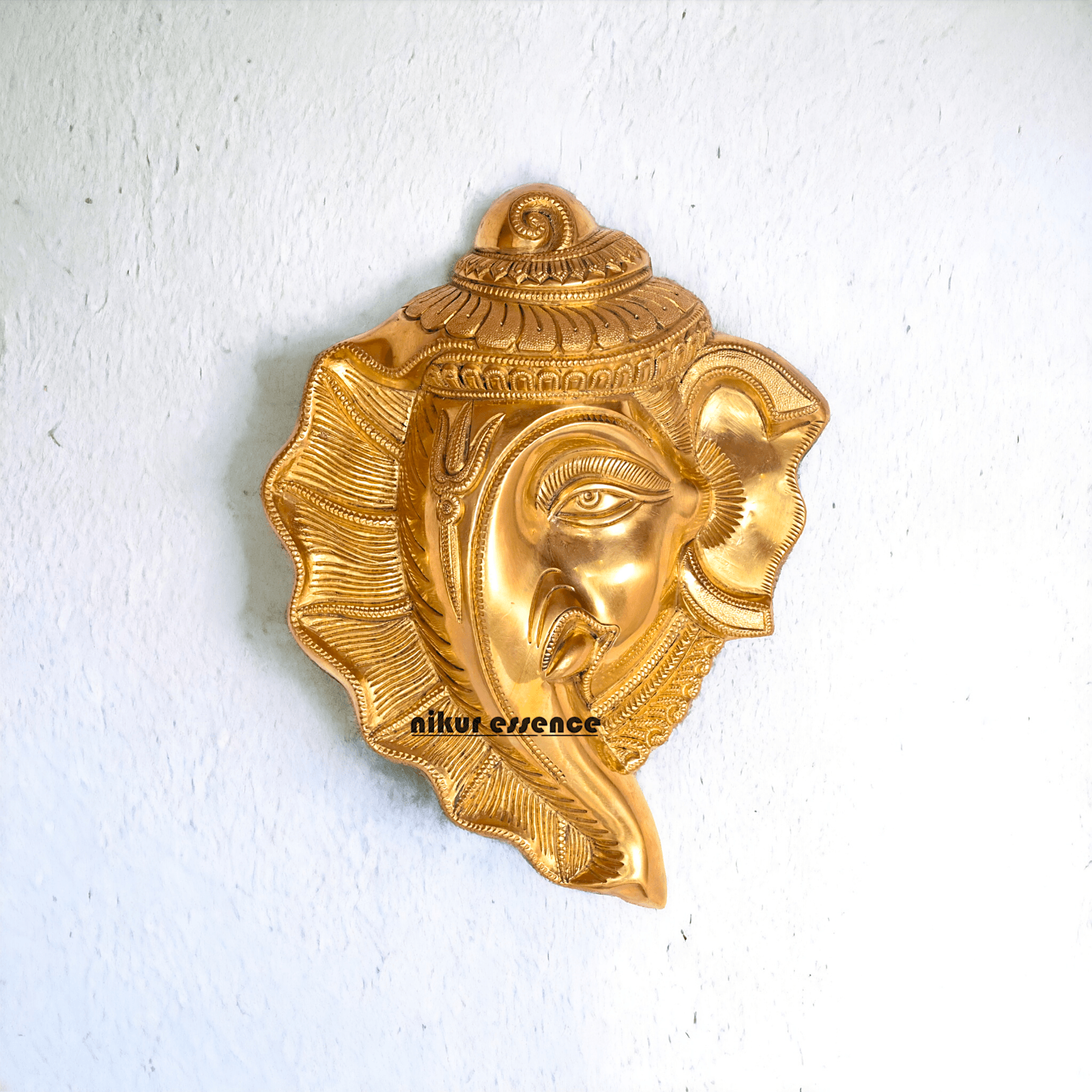 Online buy Brass Ganesha Mask Wall Hanging