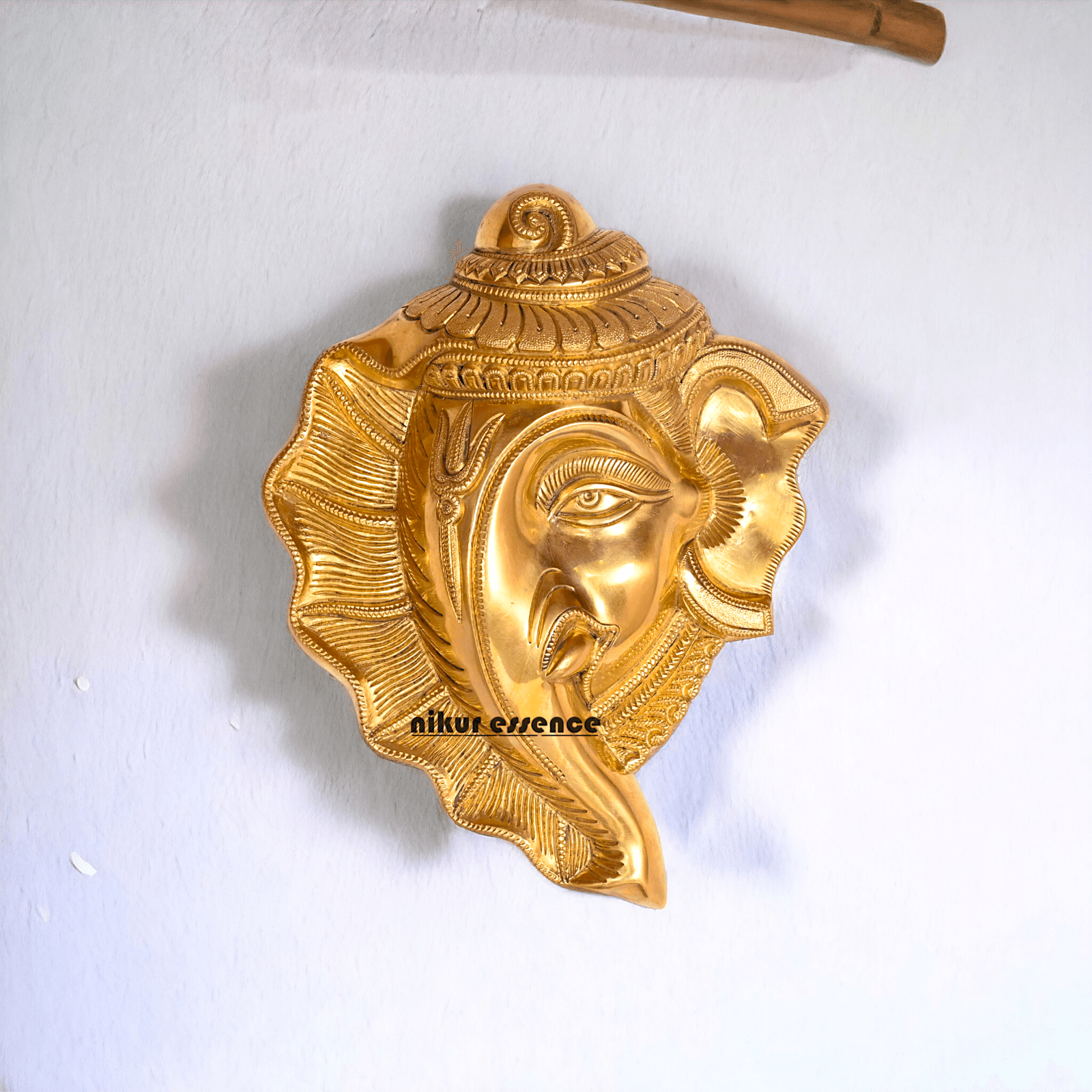 Online buy Brass Ganesha Mask Wall Hanging