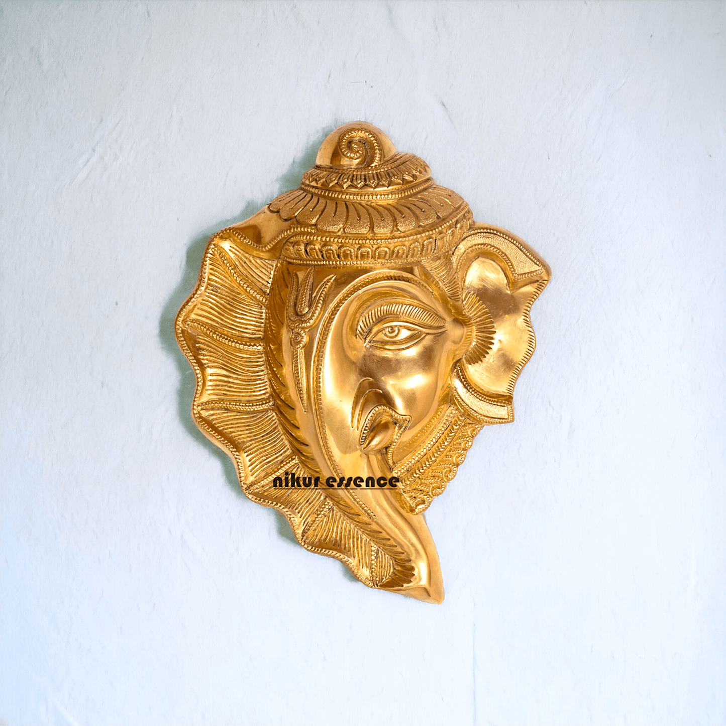 Online buy Brass Ganesha Mask Wall Hanging