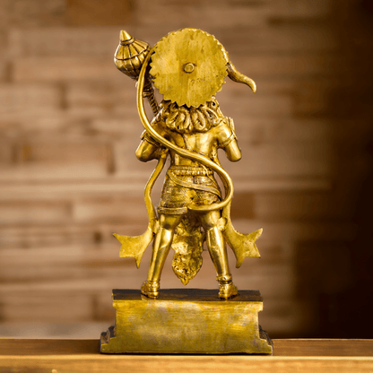 Buy Brass Standing Hanuman Idol - Handcrafted Hindu Deity Statue for Home Decor and Spiritual Inspiration Idols Nikuressence