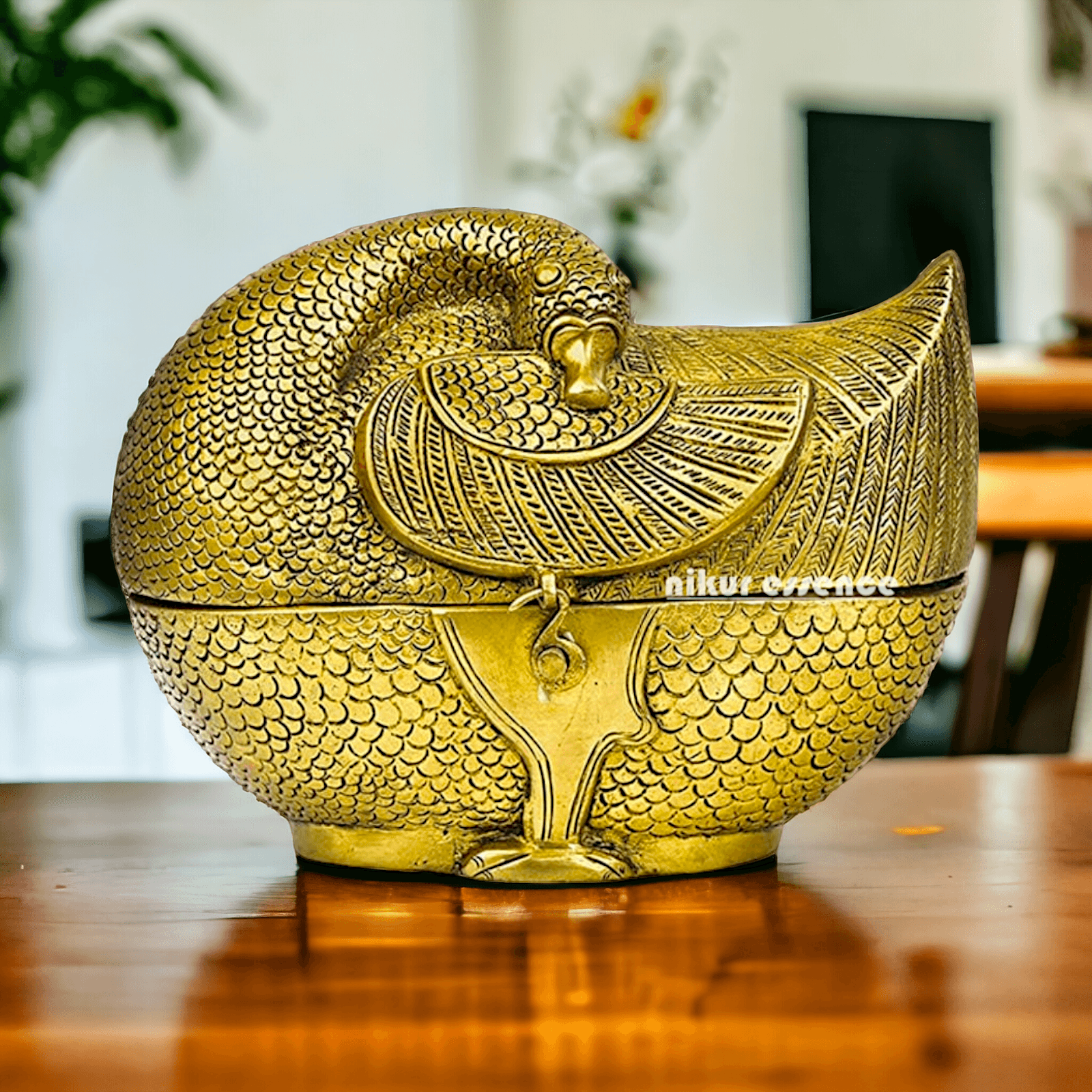 Brass Duck Shaped Jewellery Box For Decorative Storage