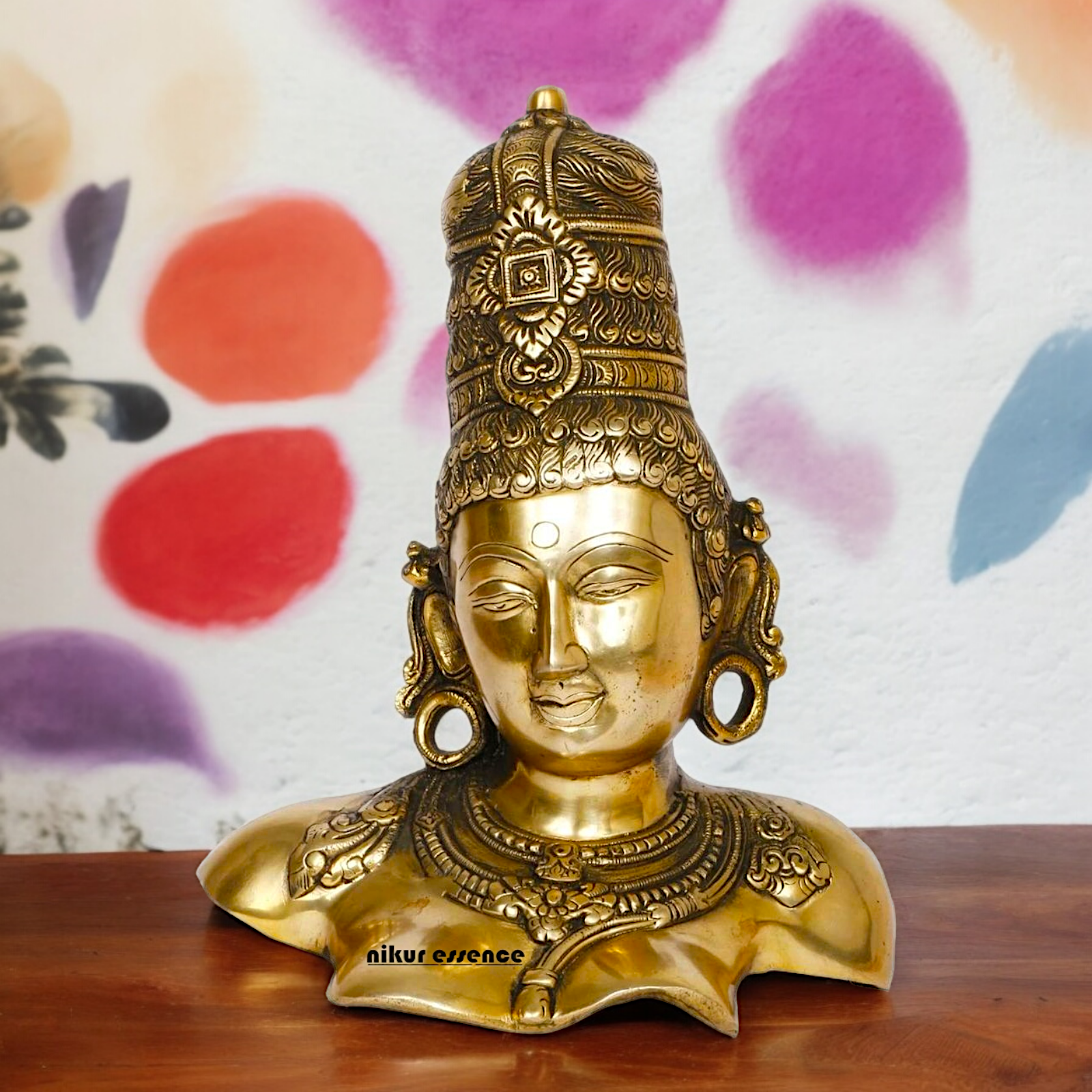 Online Solid Brass Devi Mata uma Parvati Gauri statue by Nikur Essence - 12 Inch