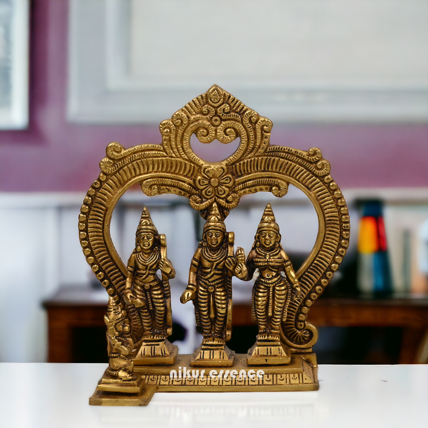 Pure Brass Buy Ram Darbar - 18 cm