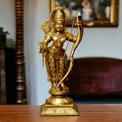 Solid Brass Ram Darbar statue by Nikur Essence - 22 Inch