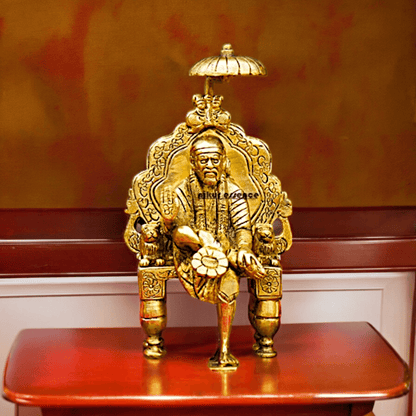 Buy 15 cm Brass Sai Baba Idol – Exquisite Handcrafted Spiritual Figurine for Devotional Worship, Home Altar, and Inspirational Decor Idols Nikuressence