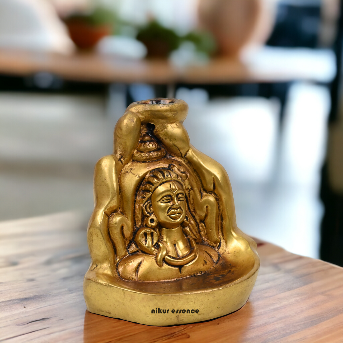 Solid Brass online Shiva Mahadev Idol - 3.9 inches Idols Nikuressence