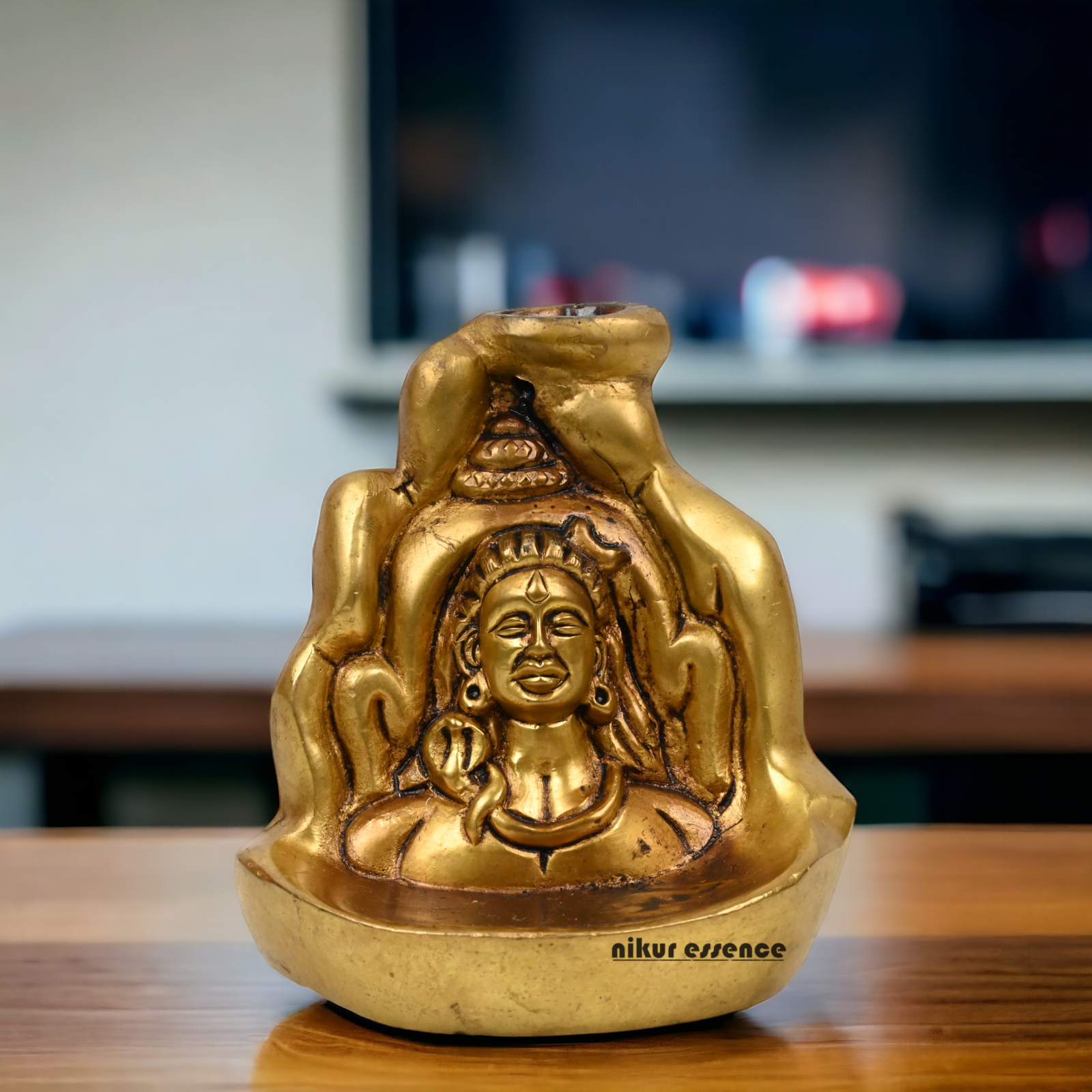 Solid Brass online Shiva Mahadev Idol - 3.9 inches Idols Nikuressence