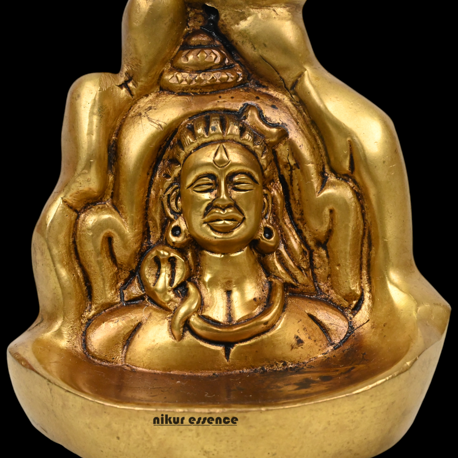 Solid Brass online Shiva Mahadev Idol - 3.9 inches Idols Nikuressence