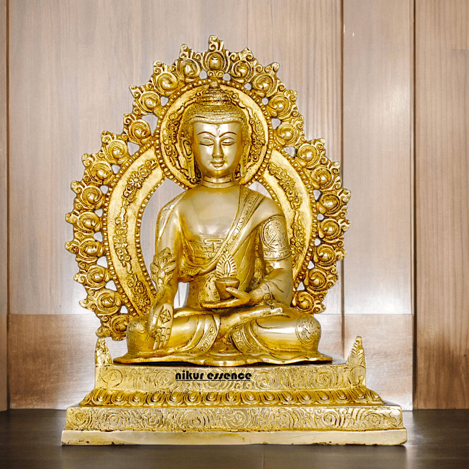 Buy 29 cm Solid Brass Tibetan Buddhist Medicine Buddha Statue for home