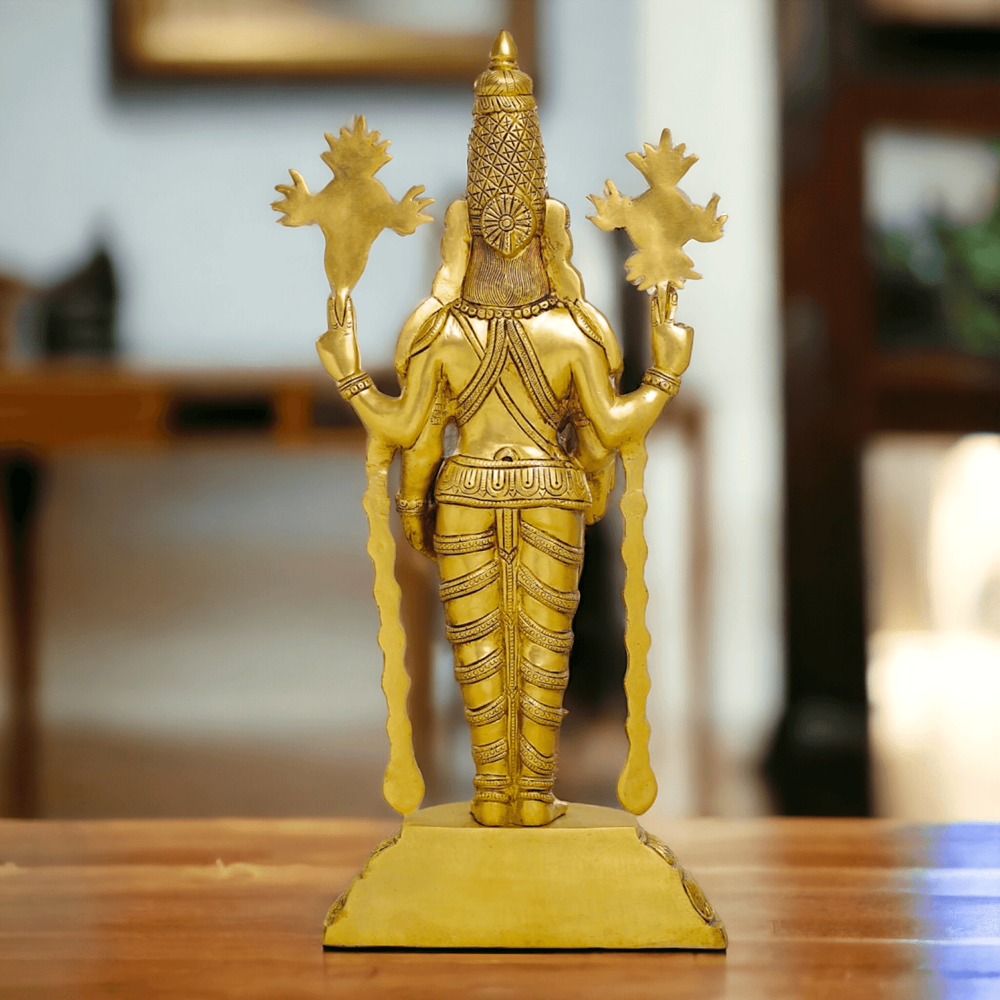 Brass Tirupati Balaji Idol - Revered Hindu Deity Sculpture for Home Decor and Worship Idols Nikuressence