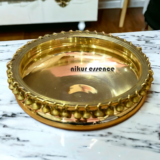 Buy Brass Urli Bowl with Decorative Bells