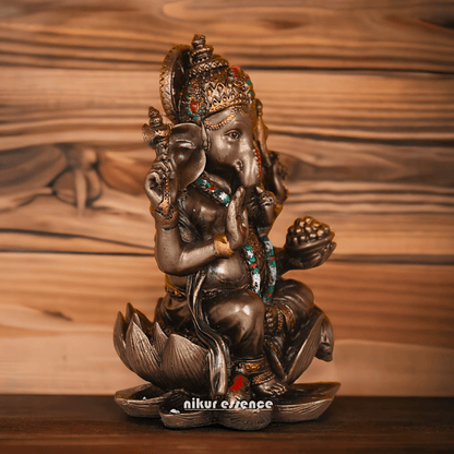 Buy Bronze Ganesh idol -7 inches