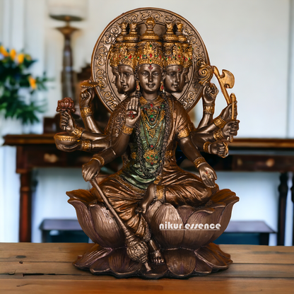 Bronze Gayatri Statue 26 CM in Bonded - Symbol of Divine Radiance and Spiritual Enlightenment