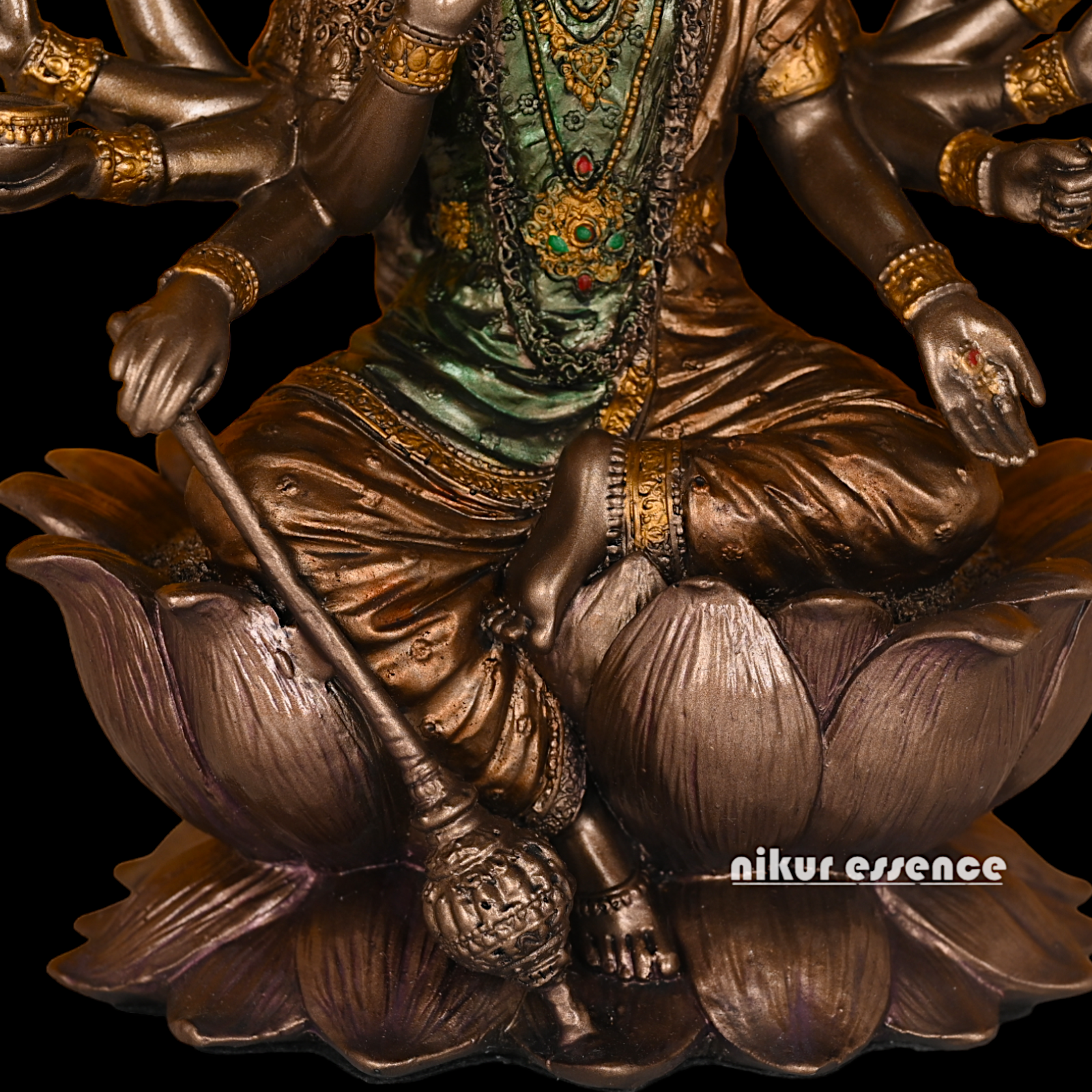 Bronze Gayatri Statue 26 CM in Bonded - Symbol of Divine Radiance and Spiritual Enlightenment