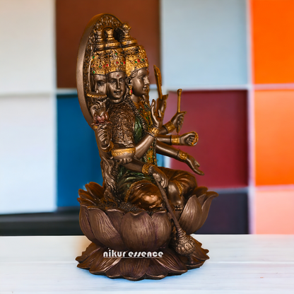 Bronze Gayatri Statue 26 CM in Bonded - Symbol of Divine Radiance and Spiritual Enlightenment