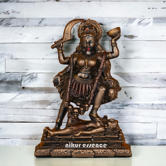 Buy Bronze Kali maa Idol Statue online -nikur essence Nikuressence bhadrakali maa photo cottage arts india dakshina kali maa dakshineswar kali maa photo god diwali hindu jagruti kali maa idol kali maa murti luxury diwali gifts statues god traditional diwali gift