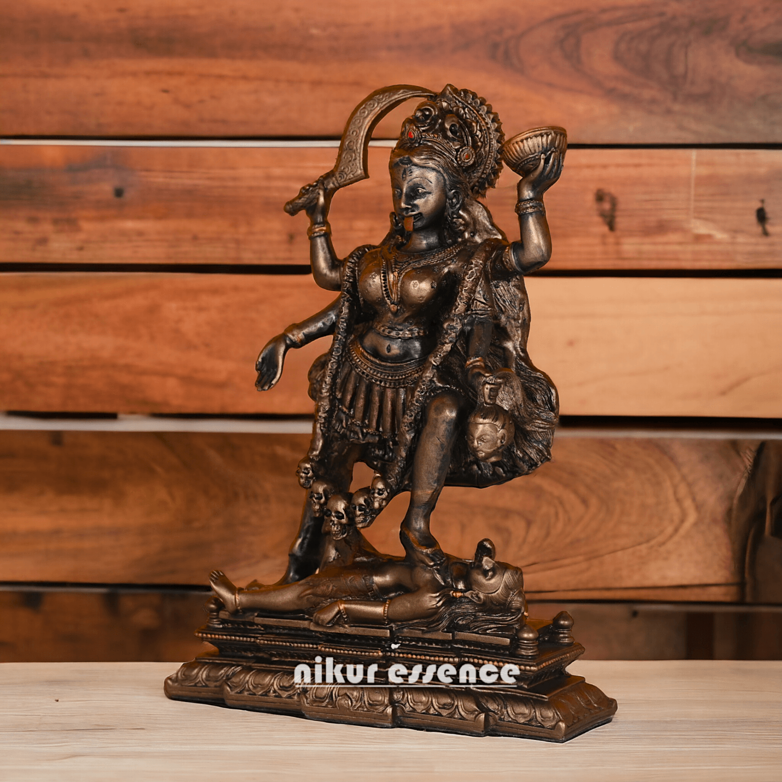 Buy Bronze Kali maa Idol Statue online -nikur essence Nikuressence bhadrakali maa photo cottage arts india dakshina kali maa dakshineswar kali maa photo god diwali hindu jagruti kali maa idol kali maa murti luxury diwali gifts statues god traditional diwali gift