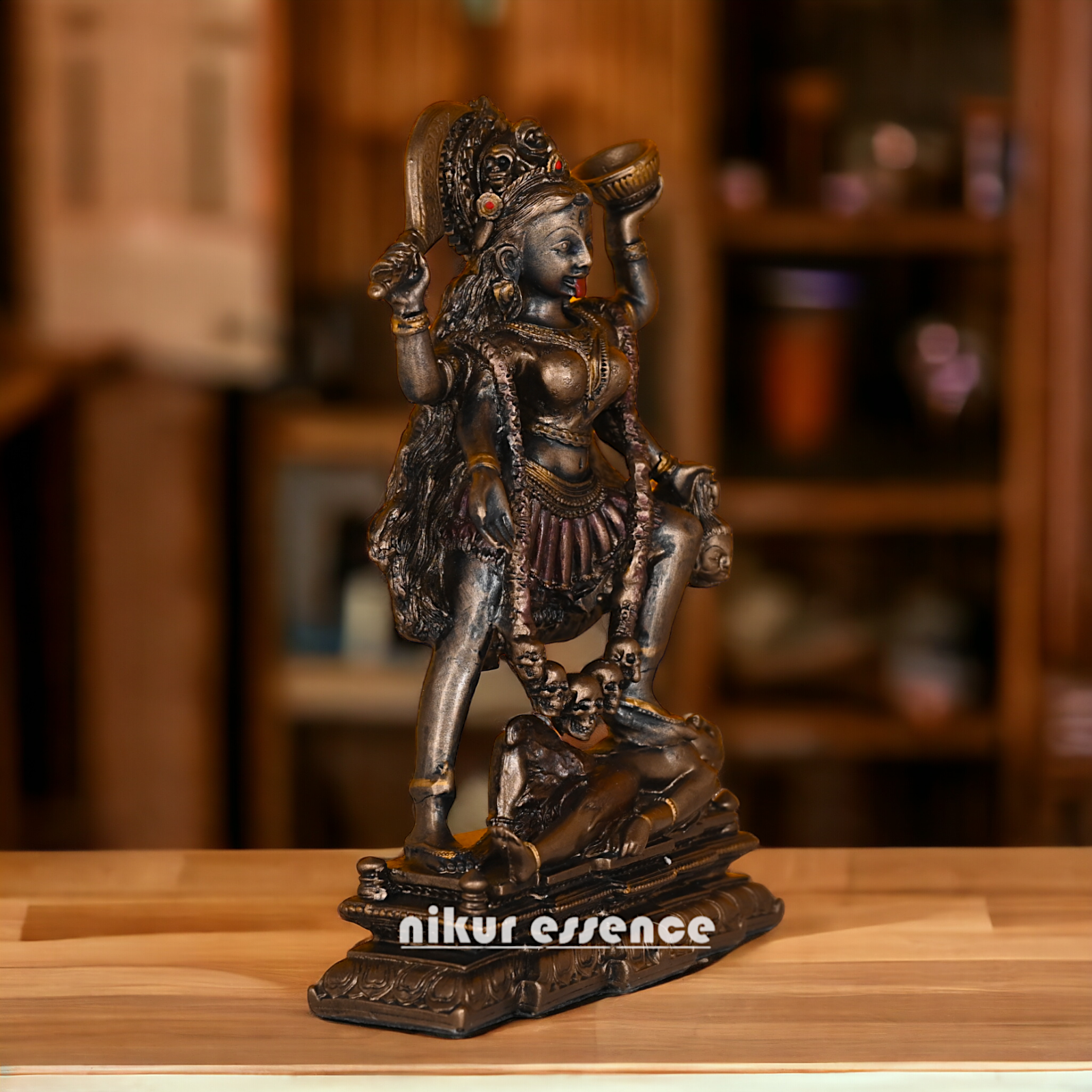 Buy Bronze Kali maa Idol Statue online -nikur essence Nikuressence bhadrakali maa photo cottage arts india dakshina kali maa dakshineswar kali maa photo god diwali hindu jagruti kali maa idol kali maa murti luxury diwali gifts statues god traditional diwali gift