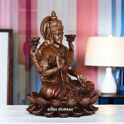 Bronze Statue of Shubh Lakshmi, Symbol of Prosperity and Grace Nikuressence Bombay Bronze lakshmi bronze lakshmi idol handicrafts home home decorative items shop near me how to do laxmi puja at home laxmi pooja at home online decorative items for home prudwi simple laxmi puja at home vintage