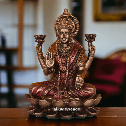 Bronze Statue of Shubh Lakshmi, Symbol of Prosperity and Grace Nikuressence Bombay Bronze lakshmi bronze lakshmi idol handicrafts home home decorative items shop near me how to do laxmi puja at home laxmi pooja at home online decorative items for home prudwi simple laxmi puja at home vintage