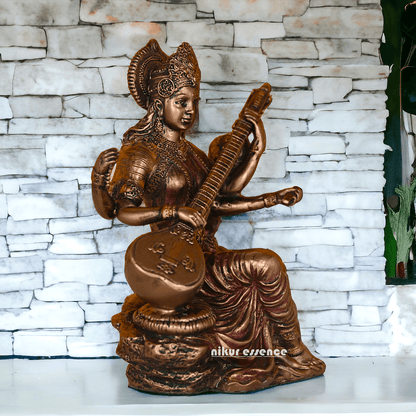 Bronze Saraswati maa idols 7 cm by nikuressence