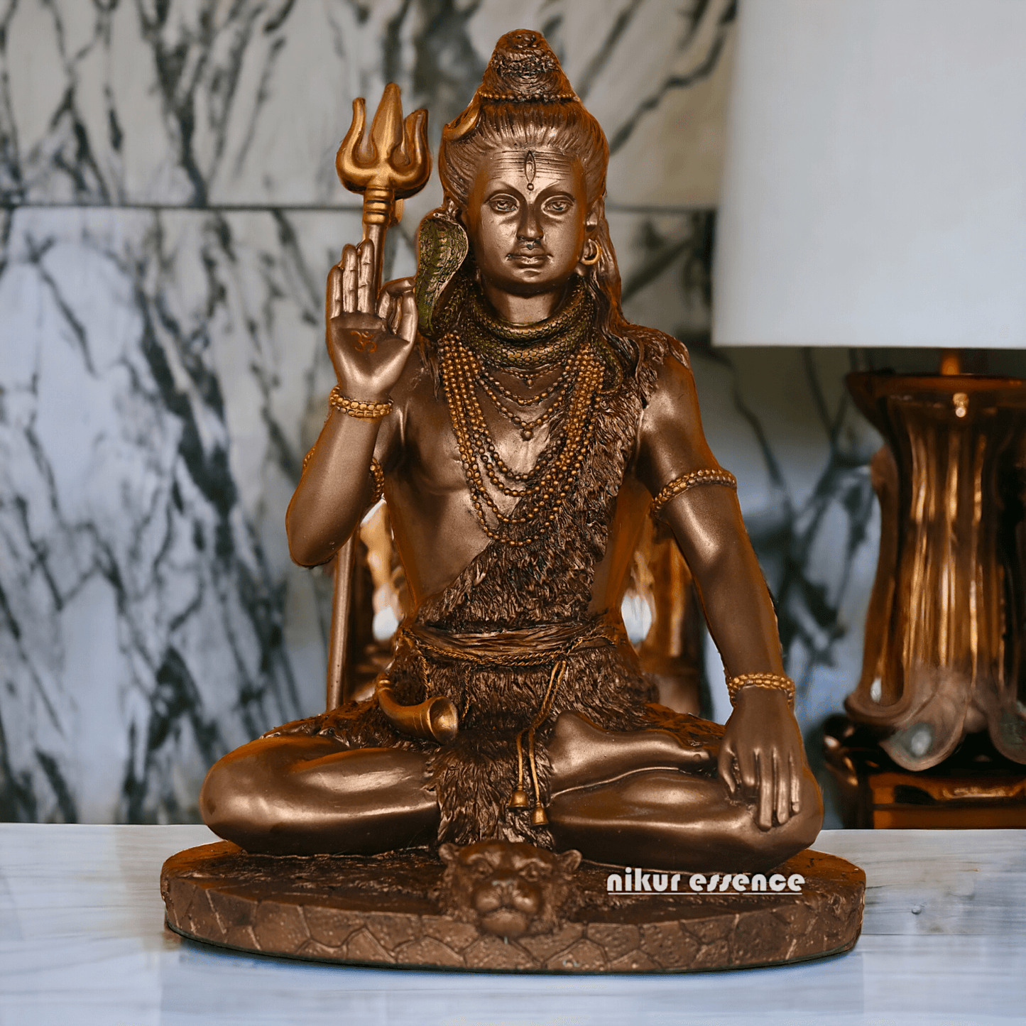 Buy Bronze Lord Shiva Idol Statue - Handcrafted Hindu God Sculpture