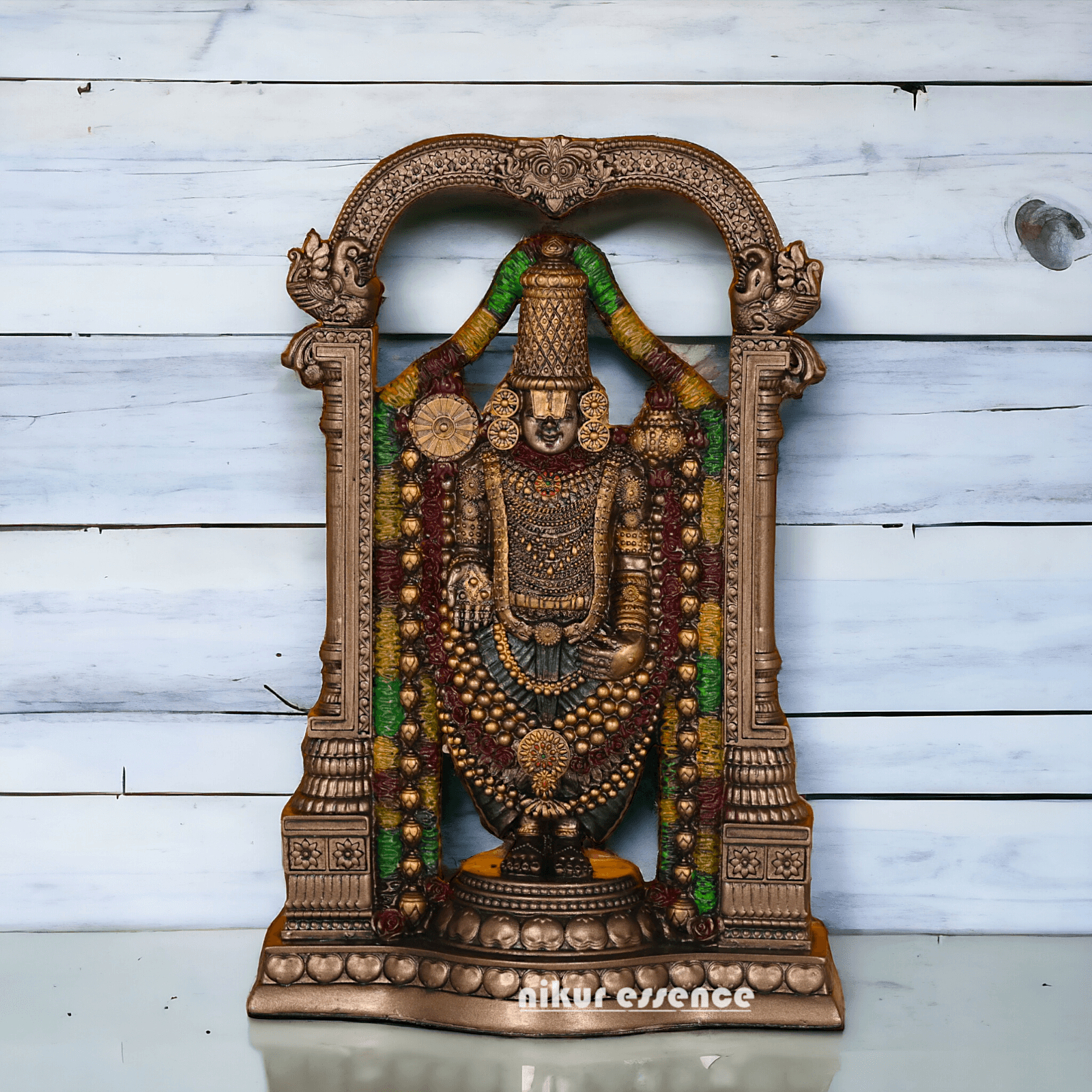 Buy 8 Inches Bronze Tirupati Balaji Idol Nikuressence Balaji pooja Balaji statue Bronze balaji Bronze online balaji Buy balaji statue in usa decorative handicrafts Handcrafted Indian Decor handicraft home handicrafts at home handicrafts home Nikur Essence Collection Online balaji statue