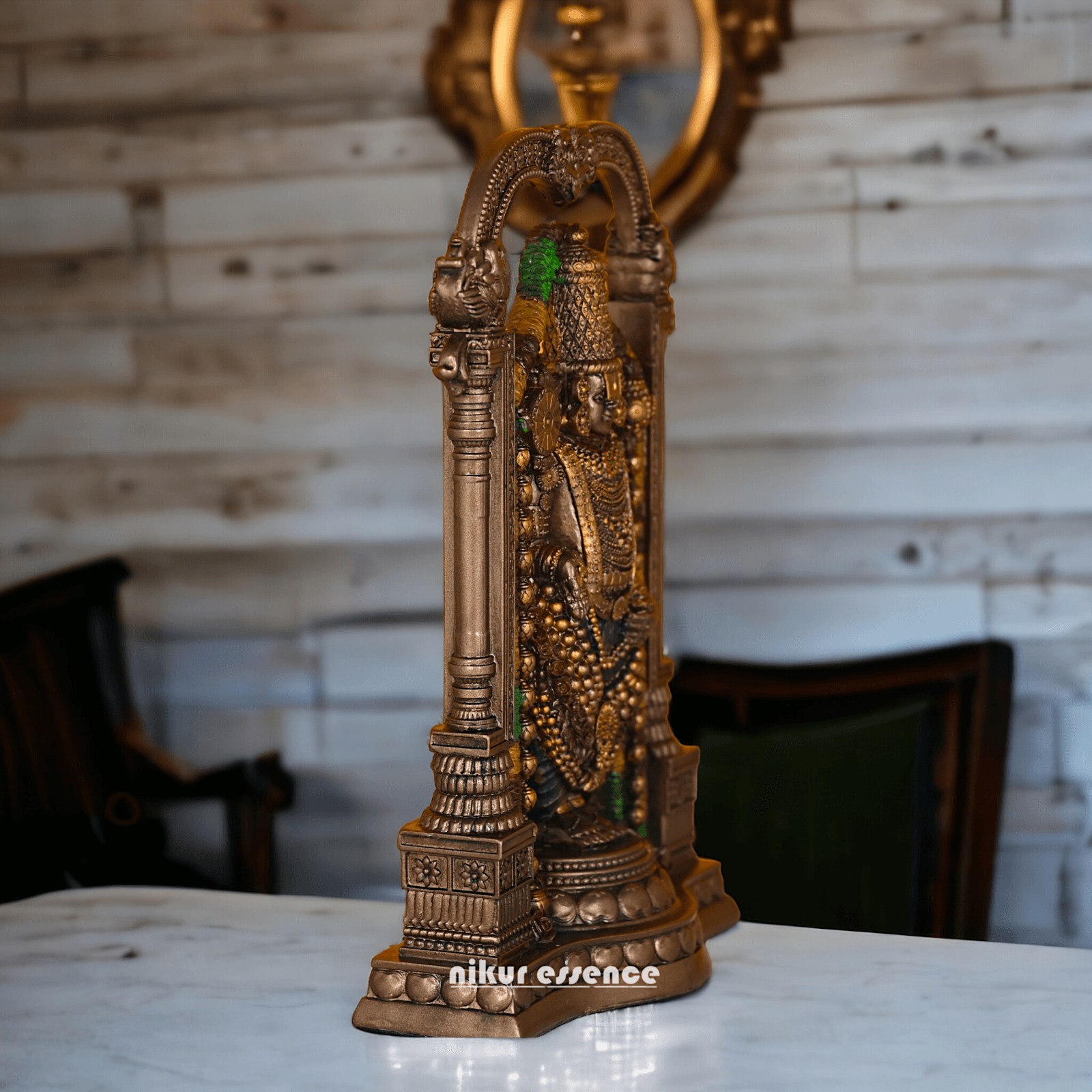 Buy 8 Inches Bronze Tirupati Balaji Idol Nikuressence Balaji pooja Balaji statue Bronze balaji Bronze online balaji Buy balaji statue in usa decorative handicrafts Handcrafted Indian Decor handicraft home handicrafts at home handicrafts home Nikur Essence Collection Online balaji statue