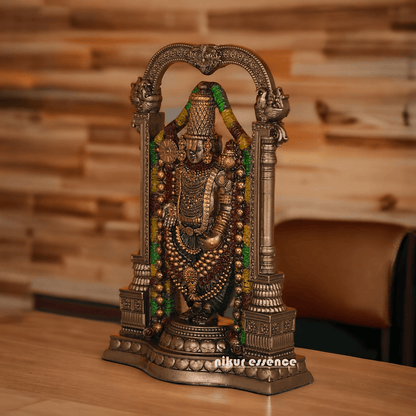 Buy 8 Inches Bronze Tirupati Balaji Idol Nikuressence Balaji pooja Balaji statue Bronze balaji Bronze online balaji Buy balaji statue in usa decorative handicrafts Handcrafted Indian Decor handicraft home handicrafts at home handicrafts home Nikur Essence Collection Online balaji statue