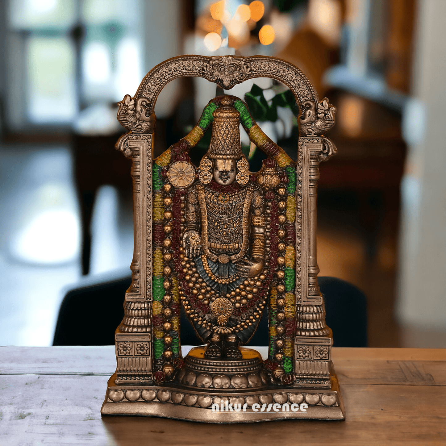 Buy 8 Inches Bronze Tirupati Balaji Idol Nikuressence Balaji pooja Balaji statue Bronze balaji Bronze online balaji Buy balaji statue in usa decorative handicrafts Handcrafted Indian Decor handicraft home handicrafts at home handicrafts home Nikur Essence Collection Online balaji statue