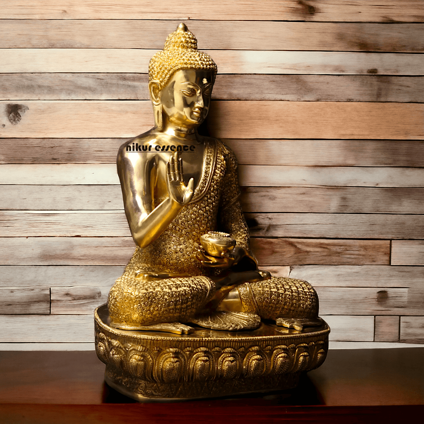 Buy Buddha Brass Statue - 56 cm Handcrafted Meditation Figure for Spiritual Harmony and Home Décor