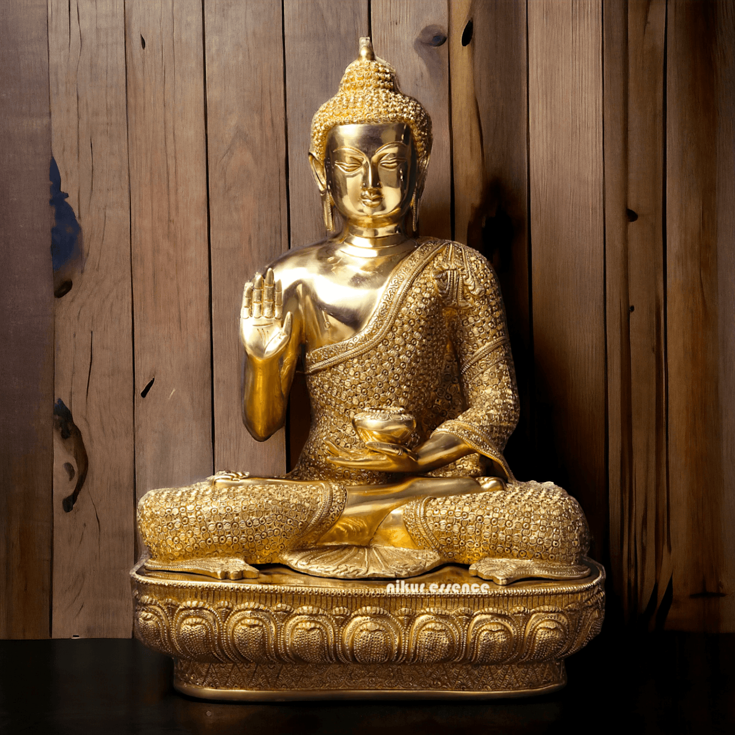 Buy Buddha Brass Statue - 56 cm Handcrafted Meditation Figure for Spiritual Harmony and Home Décor