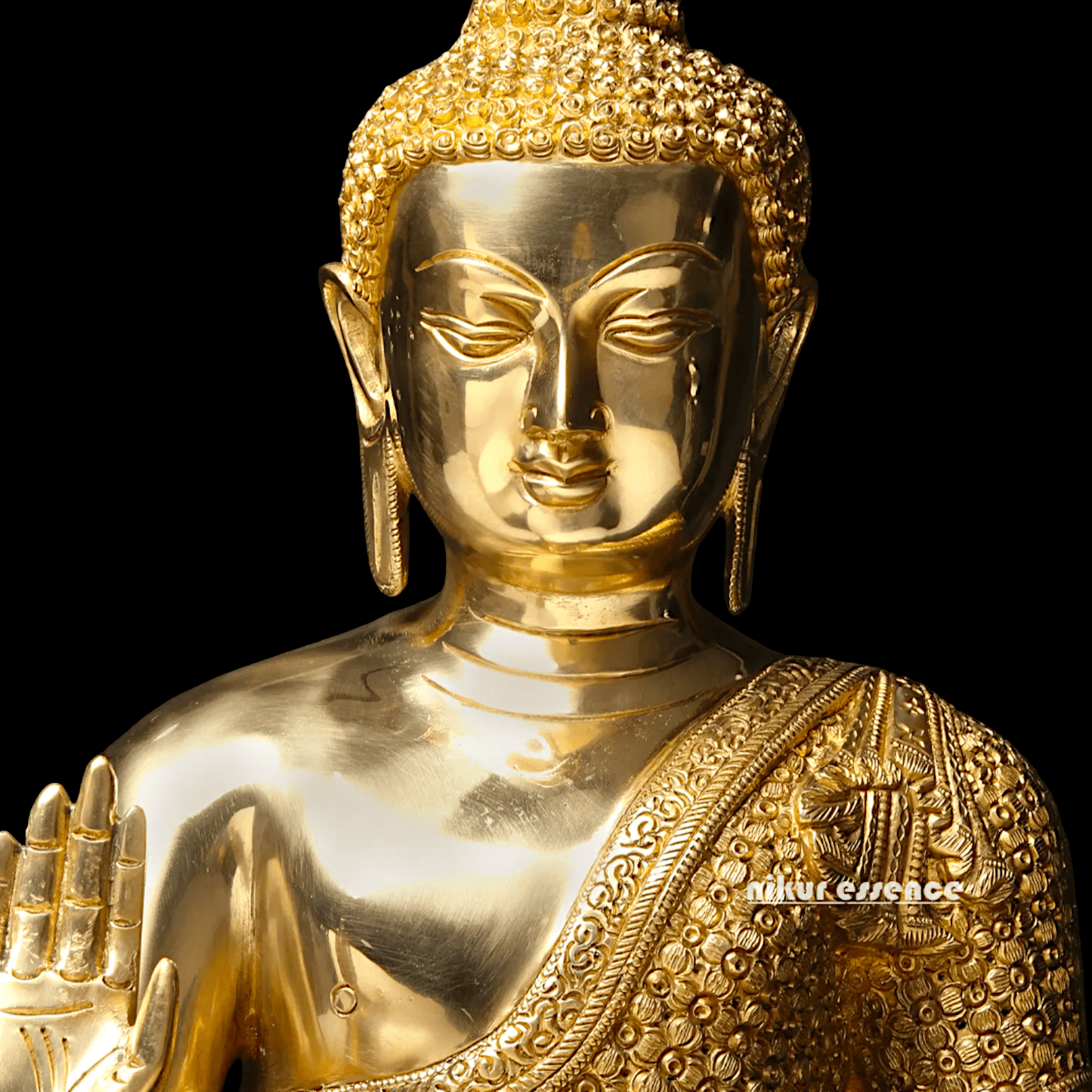 Buy Buddha Brass Statue - 56 cm Handcrafted Meditation Figure for Spiritual Harmony and Home Décor