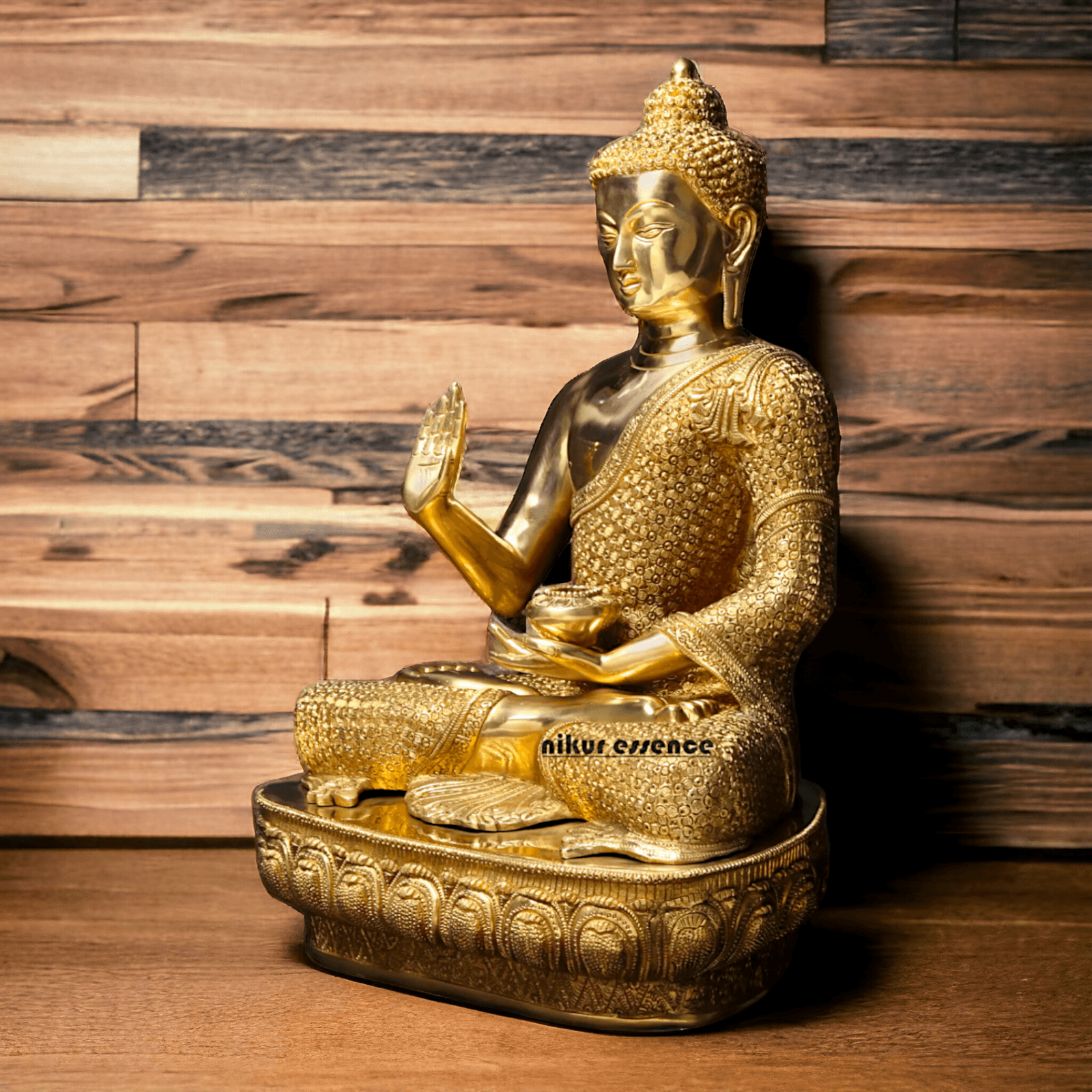 Buy Buddha Brass Statue - 56 cm Handcrafted Meditation Figure for Spiritual Harmony and Home Décor