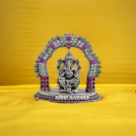 Buy Divine Ganesh Idol in Silver -Nikuressence Nikuressence AltarDecor DivinePresence GaneshaIdol GaneshaLove GaneshaStatue GoodFortune HandcraftedSilver HinduDeity HomeDecor IndianHandicraft LordGanesha MeditationRoom NikurEssenceSilver Prosperity PujaRoom RemoverOfObstacles silver ganesh SilverDecorItems SilverGaneshaIdol SilverHomeDecor SilverIdol SilverIdols SpiritualGift SpiritualGrowth SpiritualJourney Wisdom