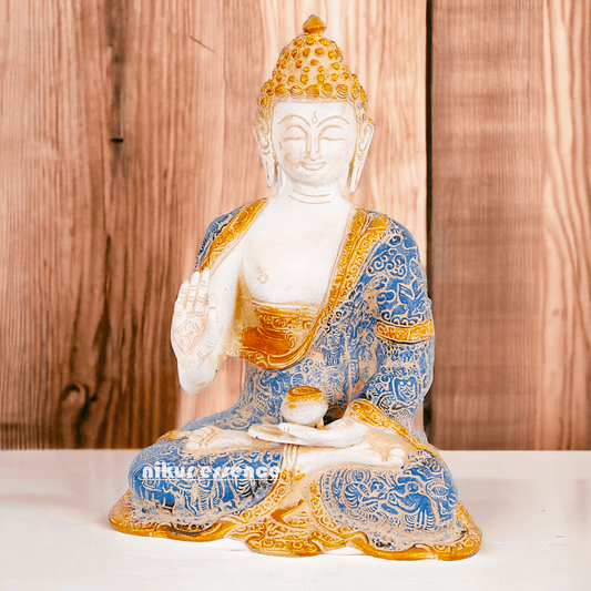 Gautam Buddha Idol , Detailed Handcrafted Sculpture for Spiritual Enrichment