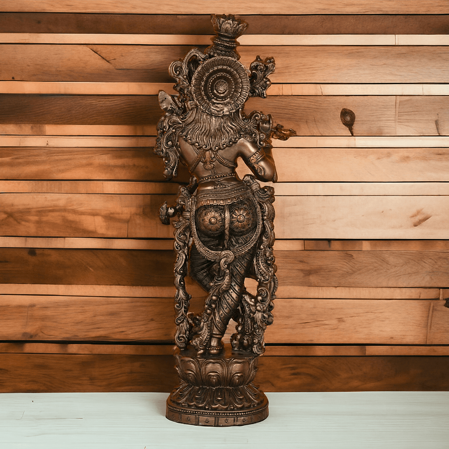 Hindu Krishna Bronze Statue | Buy copper Krishna Statue | Buy Krishna Statue- 29 inch height