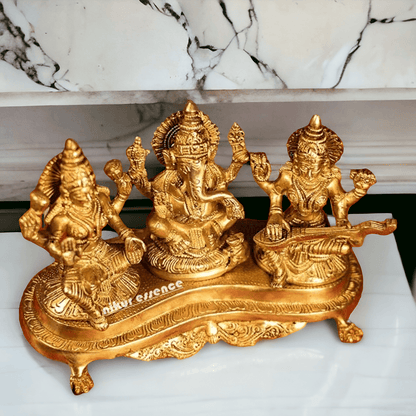 Buy Lakshmi Ganesh and Saraswati | Brass idol Idols Nikuressence